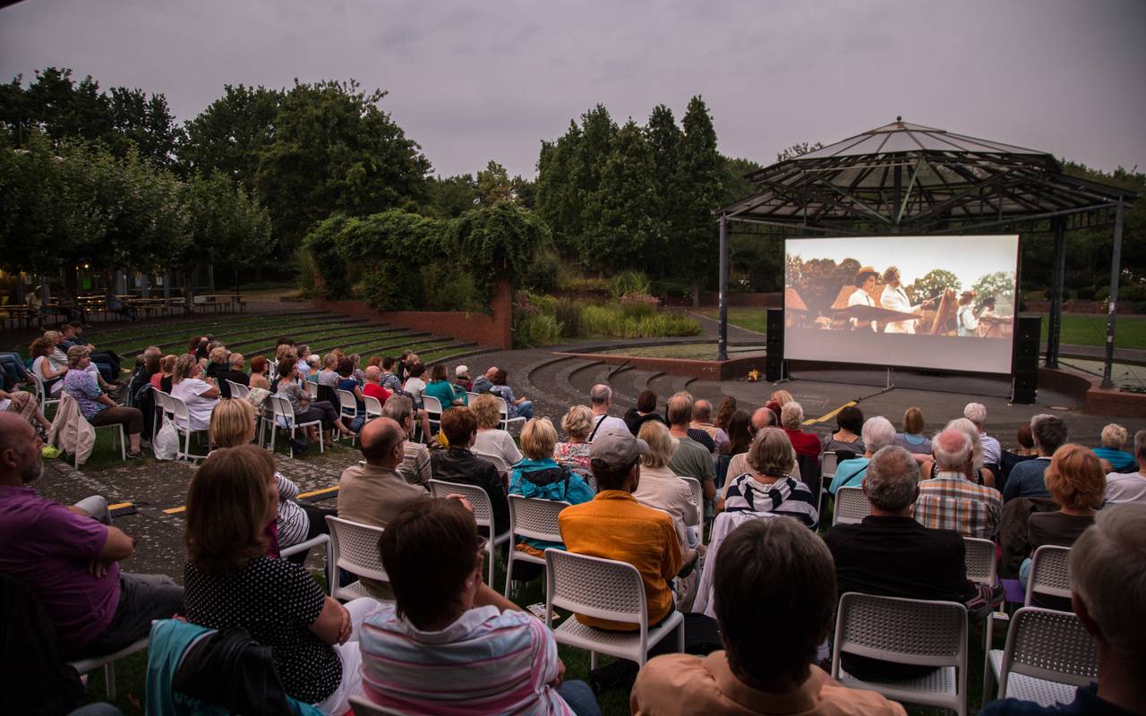 Kino auf der Drehscheibe am Ringlokschuppen
