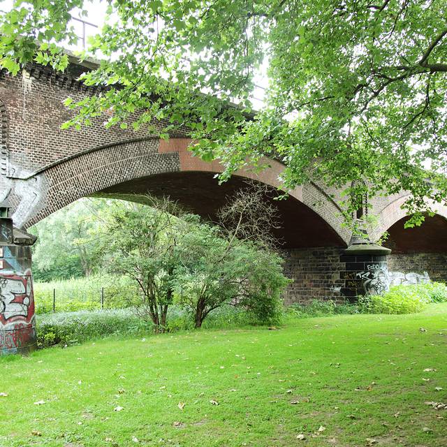 Die Vorlandbrücke in der MüGa