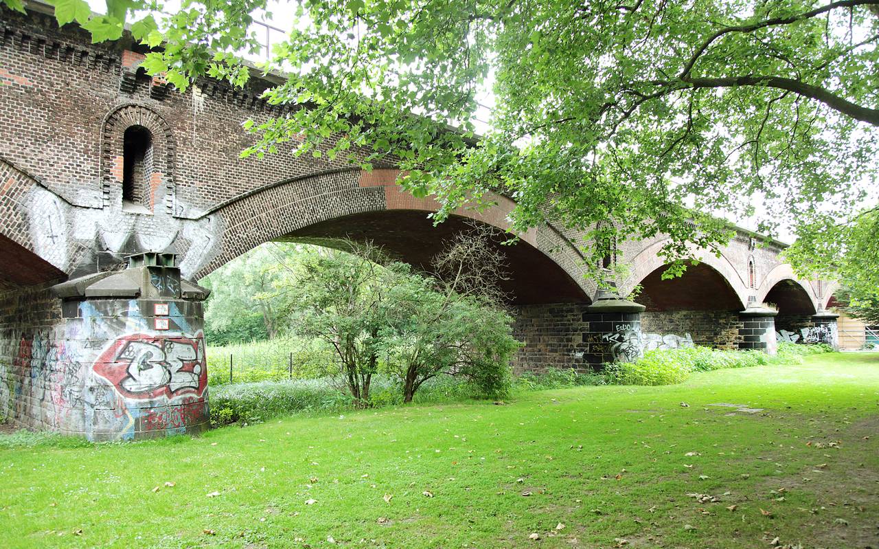 Die Vorlandbrücke in der MüGa