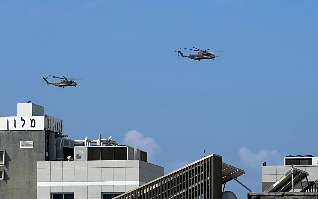 Helikopter Tel Aviv 09.10.23 Krieg Hamas Israel Jugendgruppe Essen