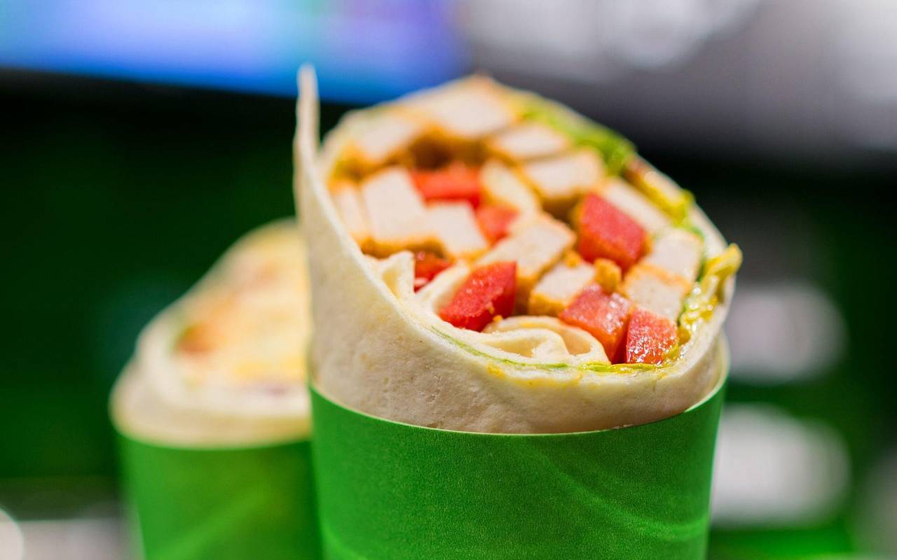 Wraps to Go in einem Geschäft