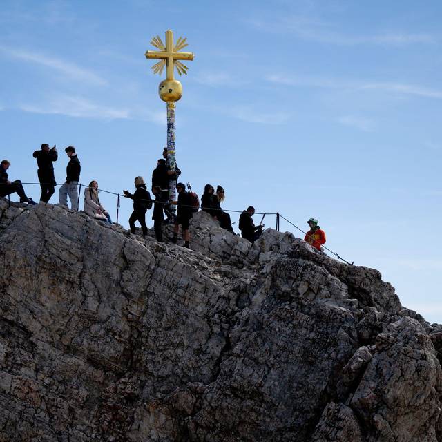 Sonne an der Zugspitze