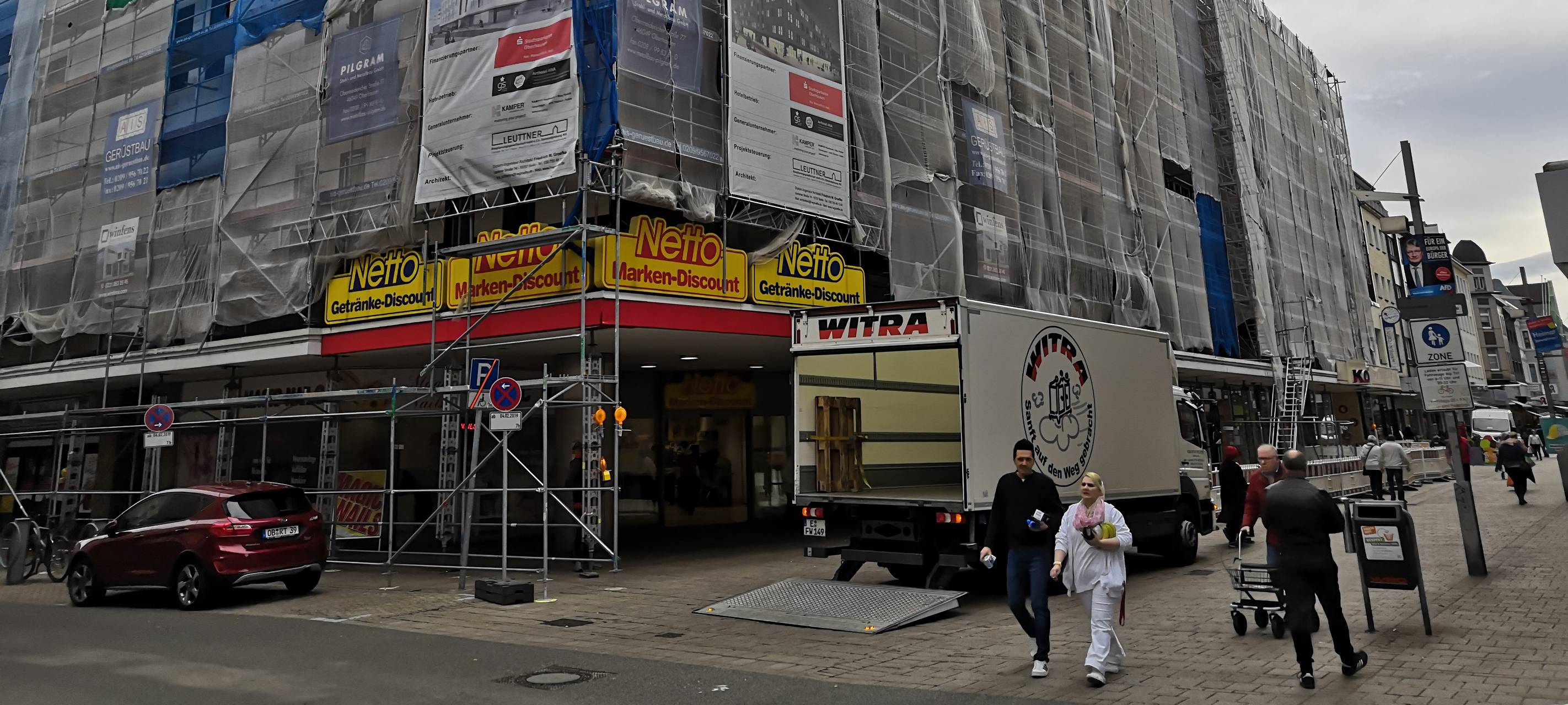 Der ehemalige Kaufhof an der Markstraße wird umgebaut.