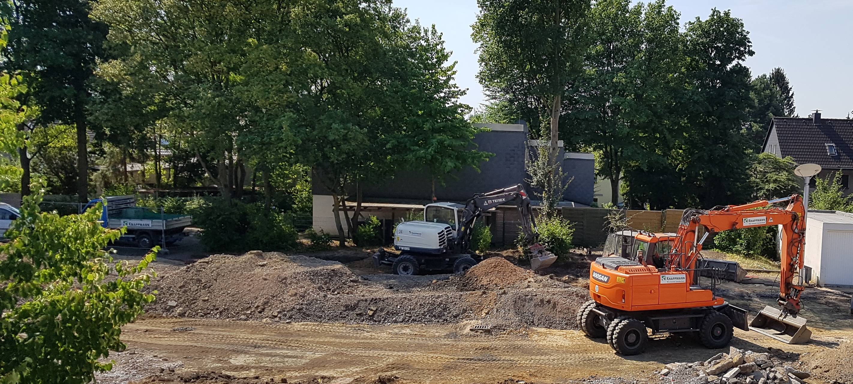 Bauarbeiten am Schulzentrum