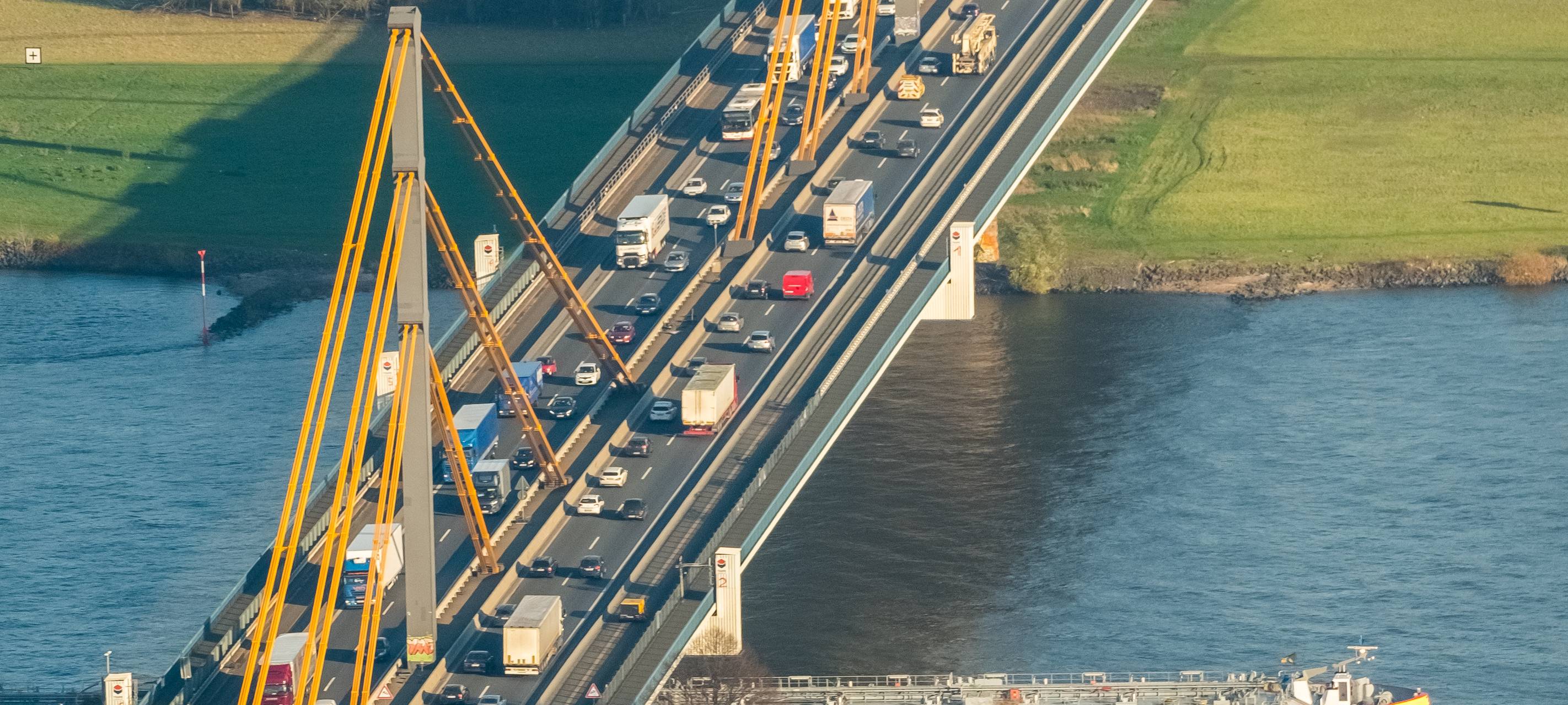 Neubau der A40-Rheinbrücke startet früher