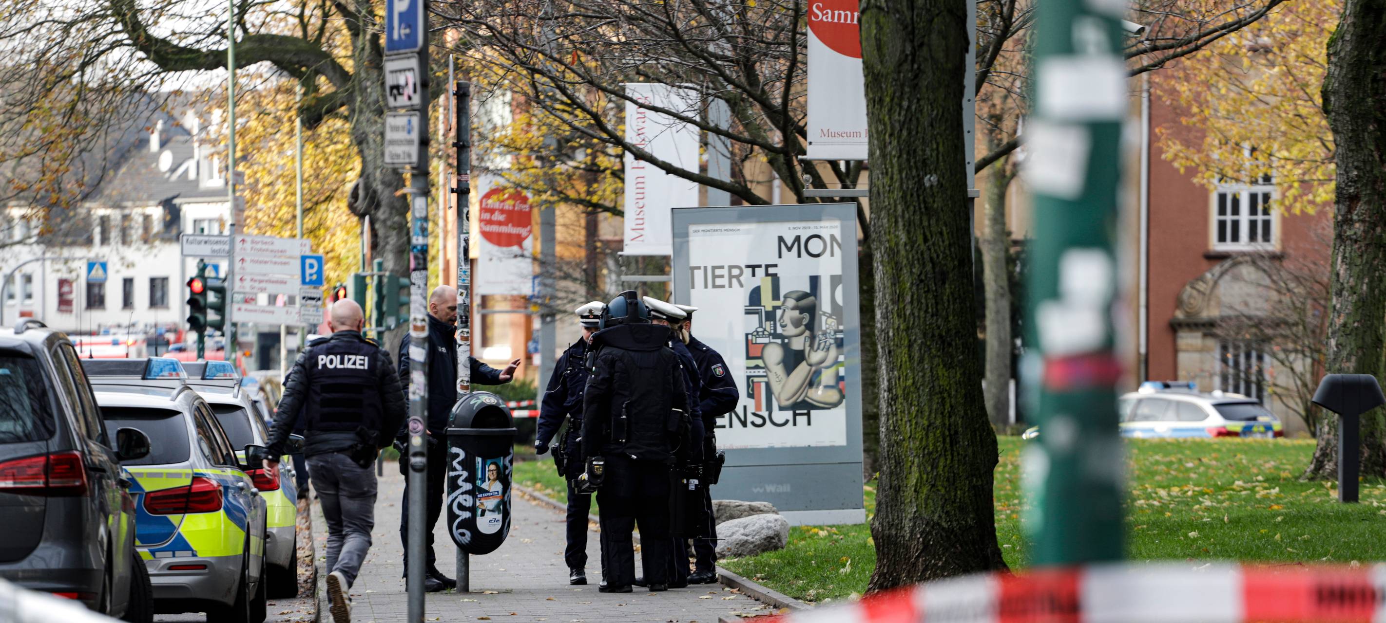 Verdächtige Tasche am Museum Folkwang