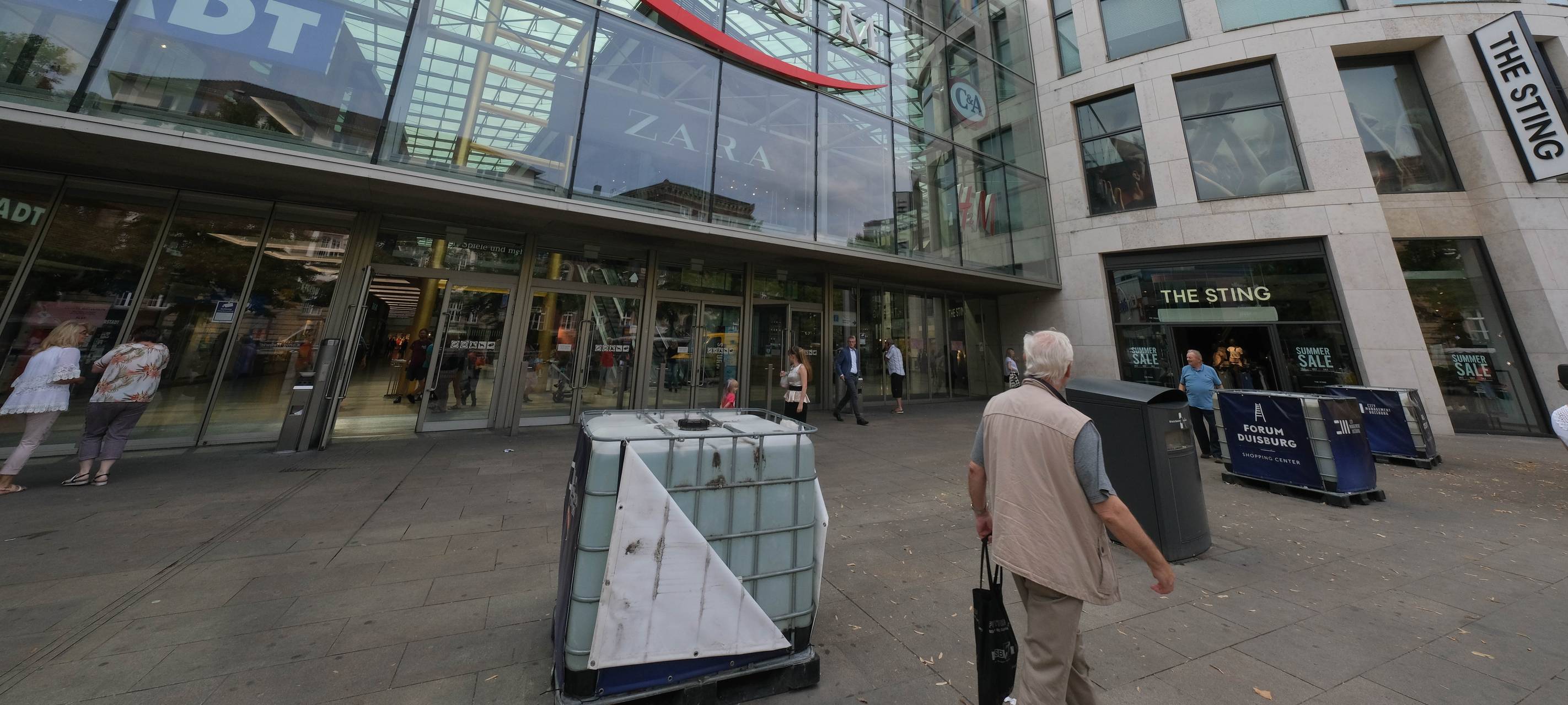 Einkaufszentrum vorrübergehend geschlossen