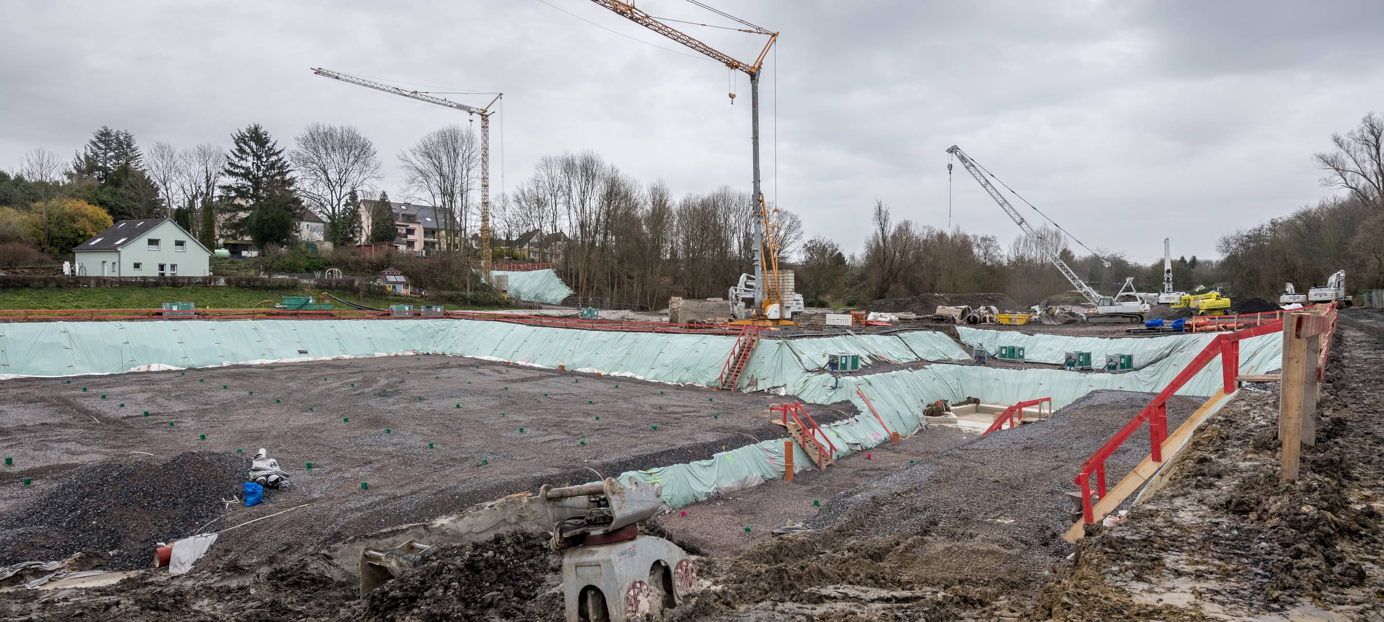 Bauarbeiten am Mühlenbach