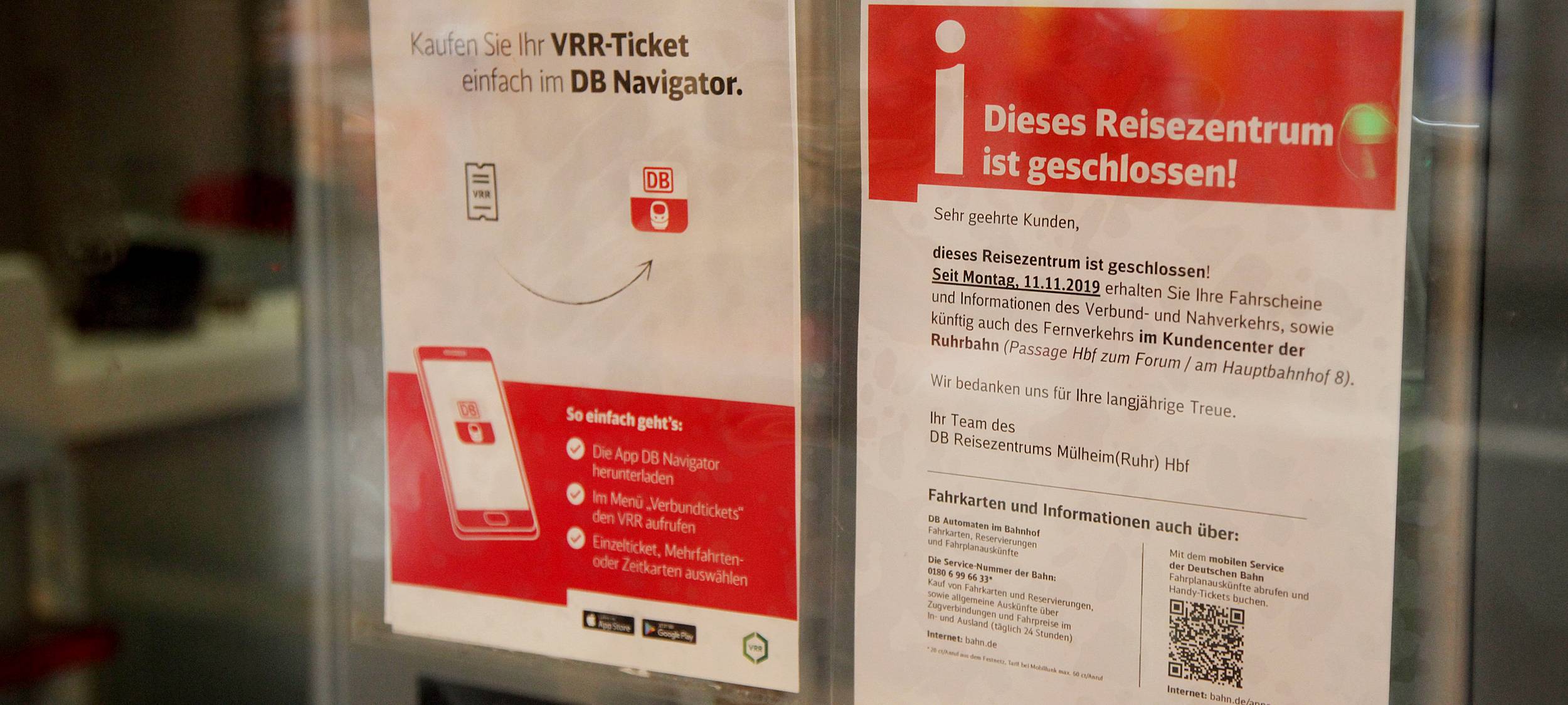 Ruhrbahn Kundencenter verkauft noch keine Bahntickets
