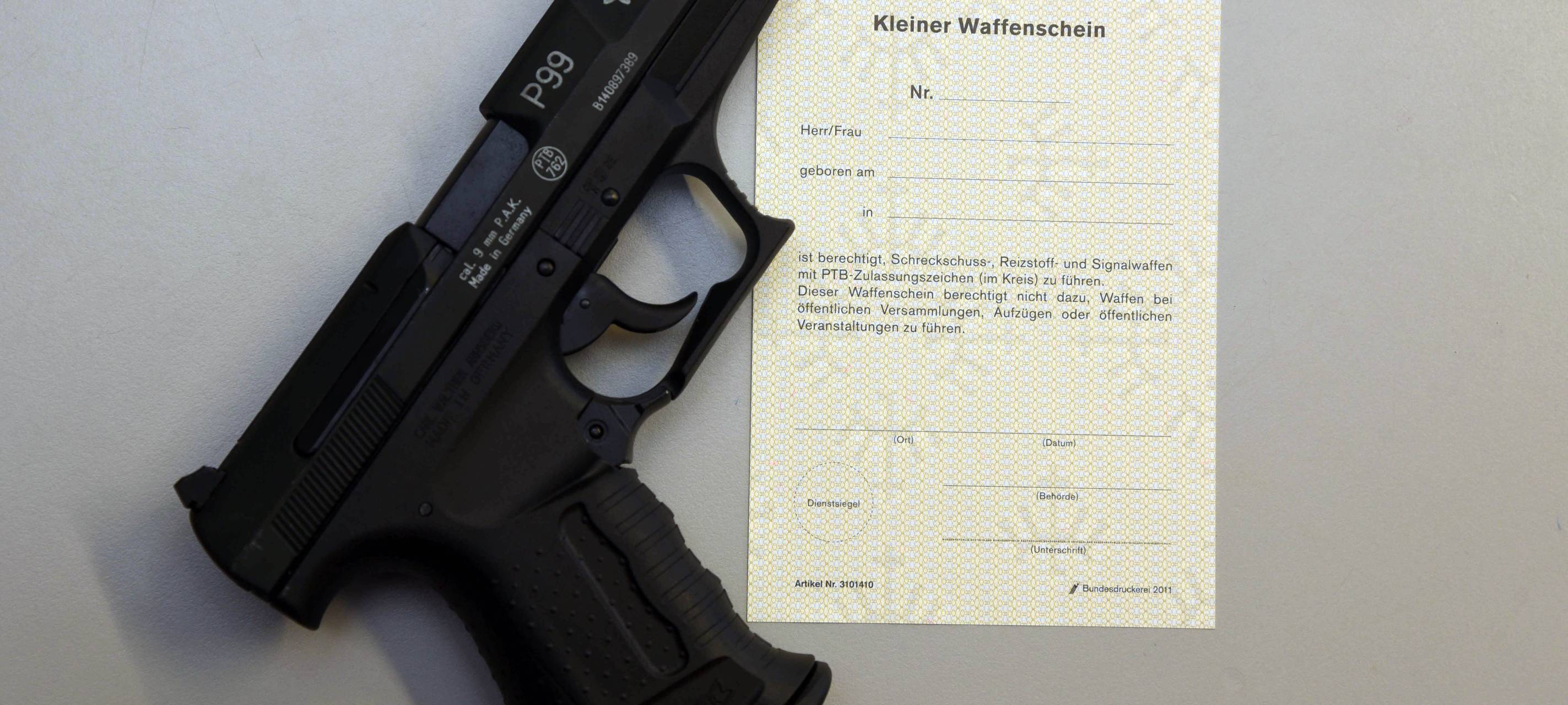 Mehr Anträge auf den "Kleinen Waffenschein"