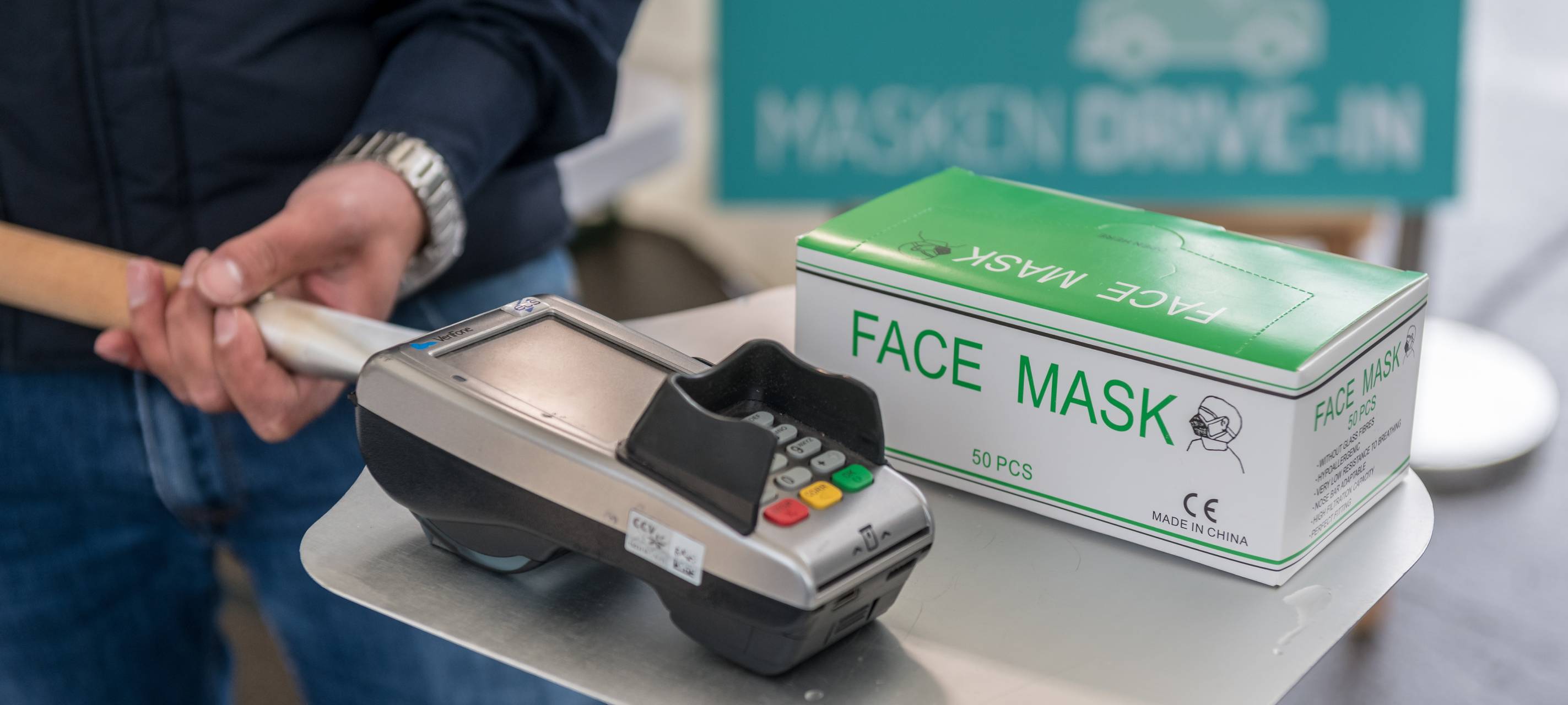 Mülheim hat einen Drive-in für Masken