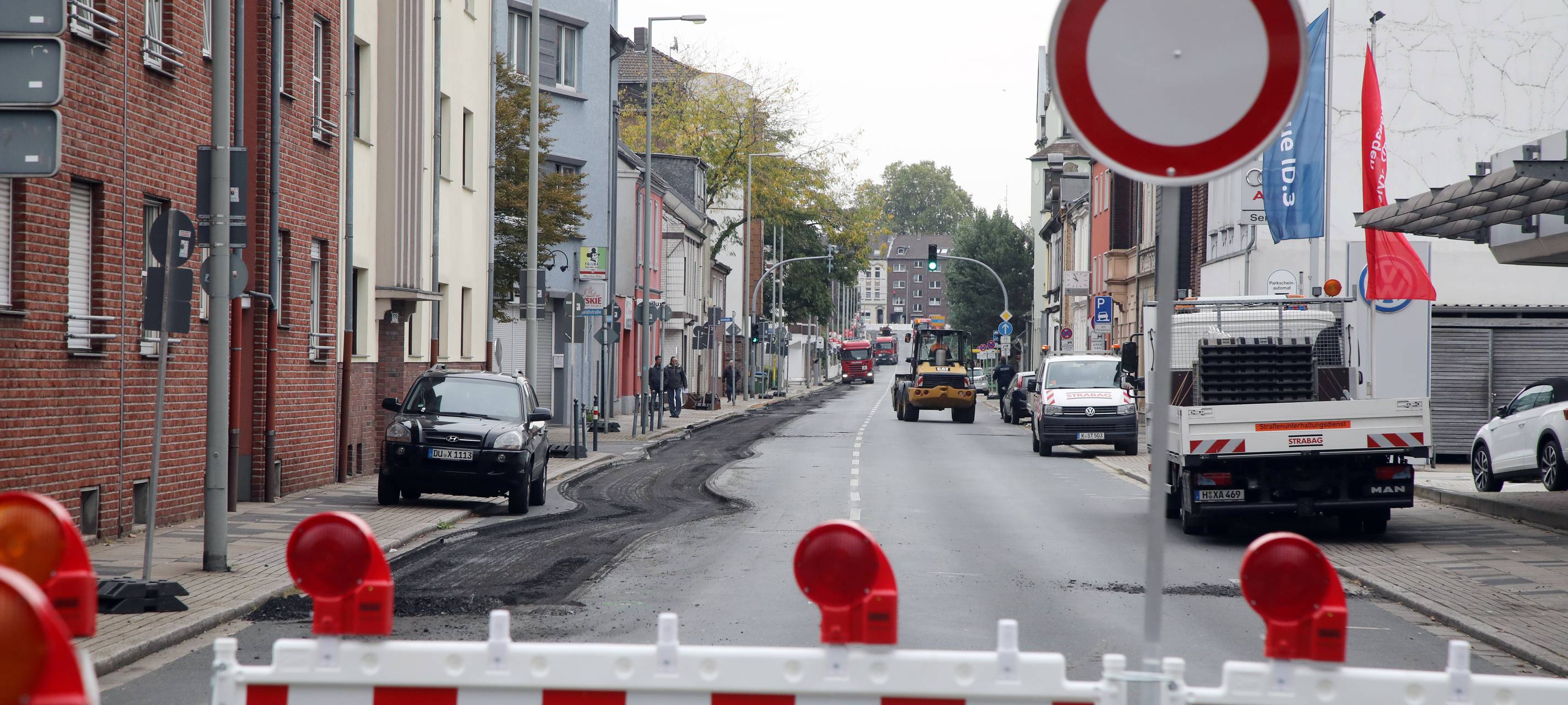 Oberhausen: Staus rund um die Grenzstraße
