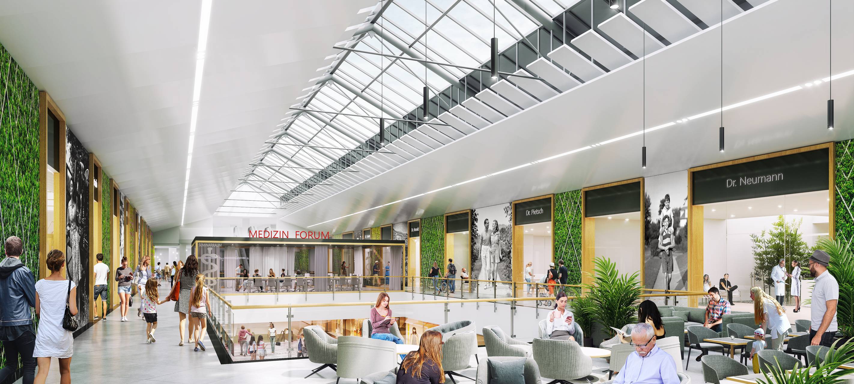 Forum wird Einkaufs- und Gesundheitszentrum