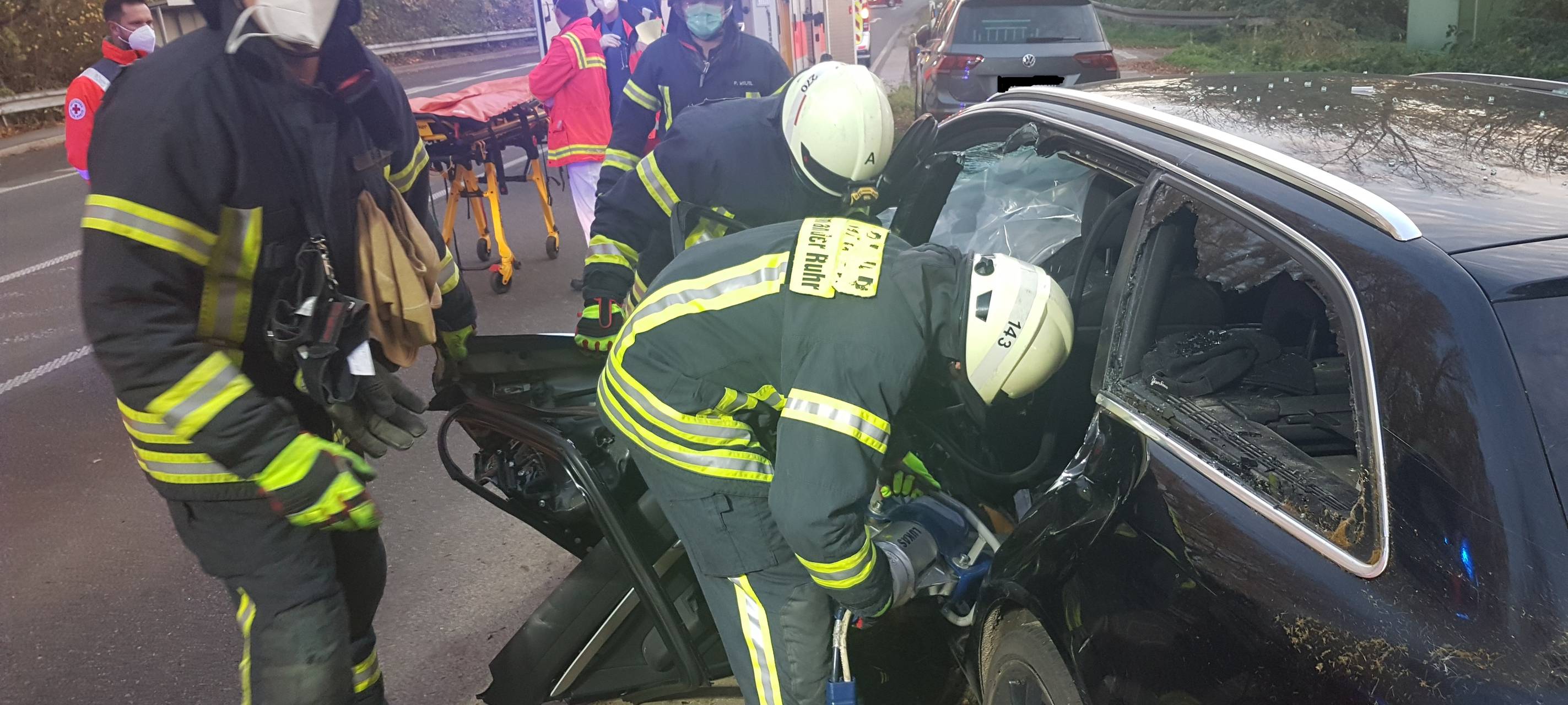 Reiterloses Pferd läuft gegen fahrendes Auto