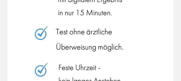 Schnelle Coronatests in KöPi-Arena