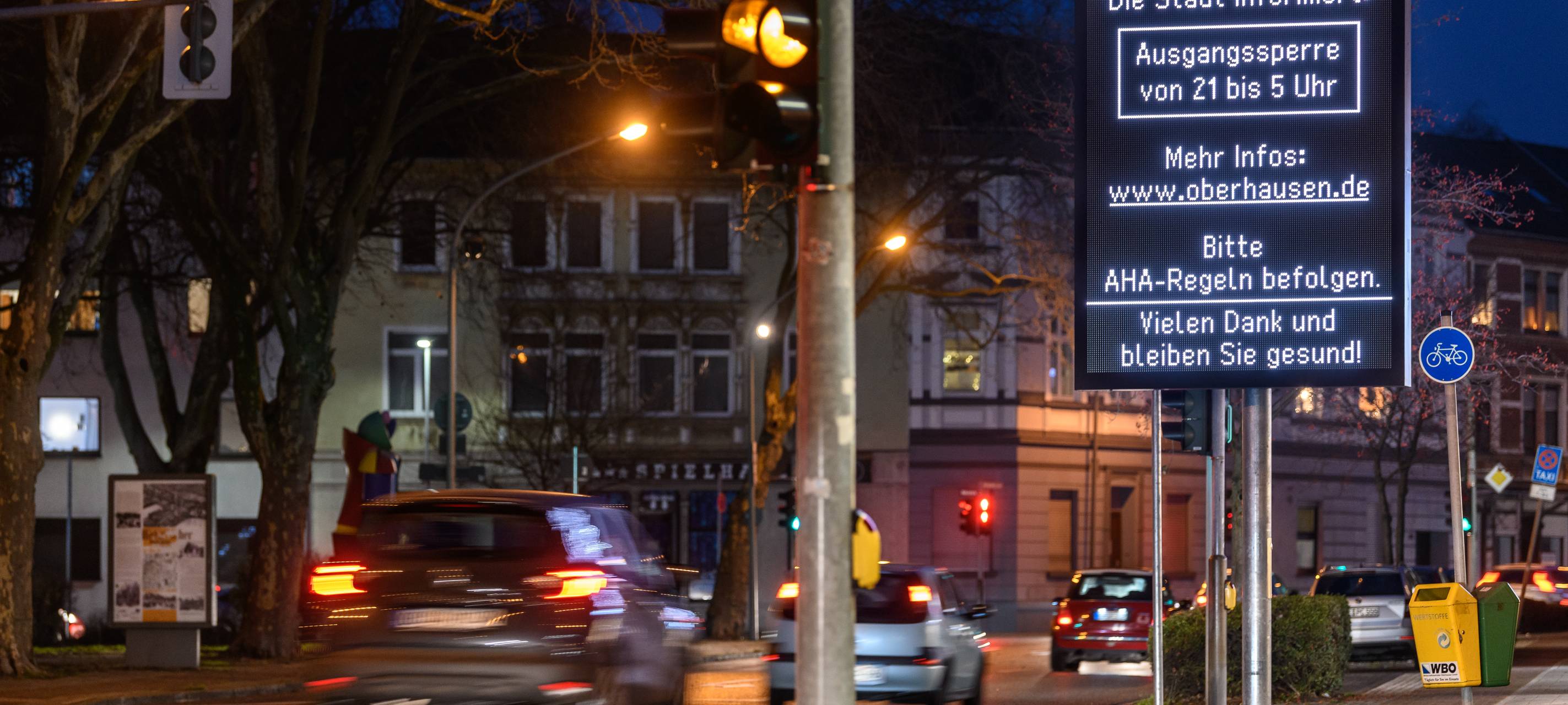 Oberhausener Ausgangssperre noch bis Sonntag