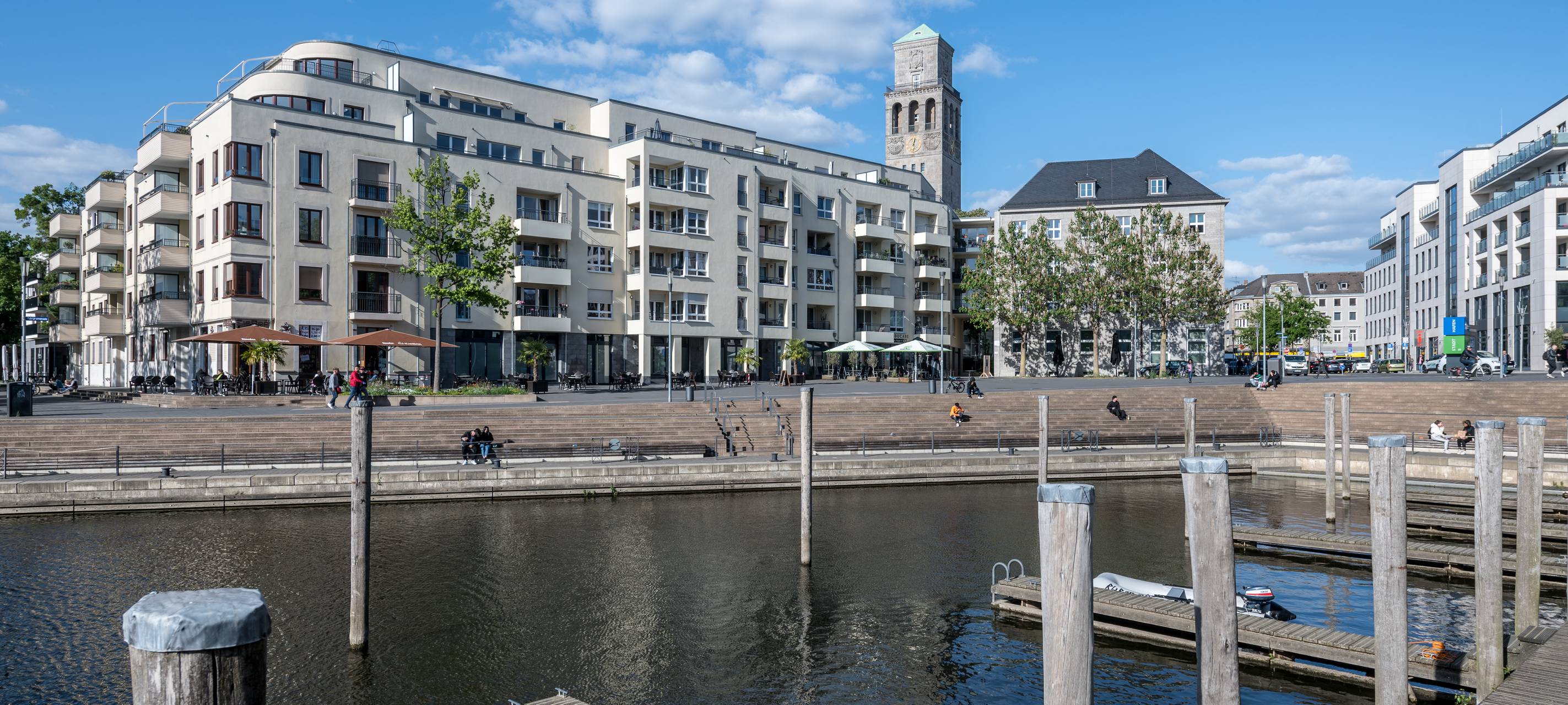 Am Stadthafen Hinsetzen ist ab sofort verboten