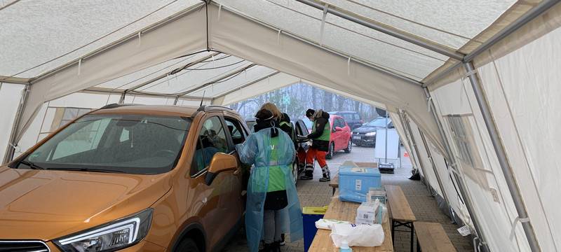 Drive-In-Impfen in Schwelm