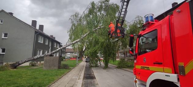 Acht Sturmeinsätze für die Feuerwehr