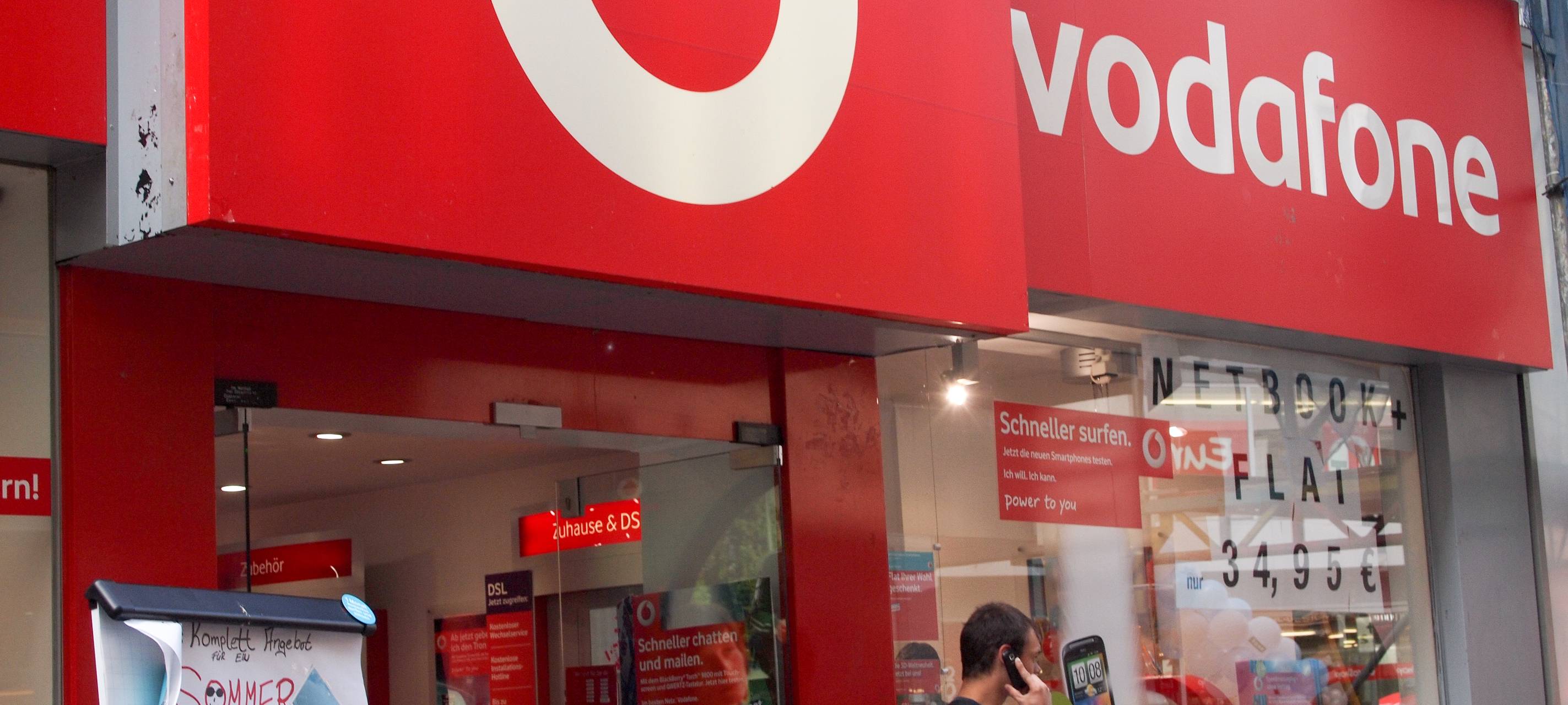 Vodafone-Störung dauerte zwei Stunden