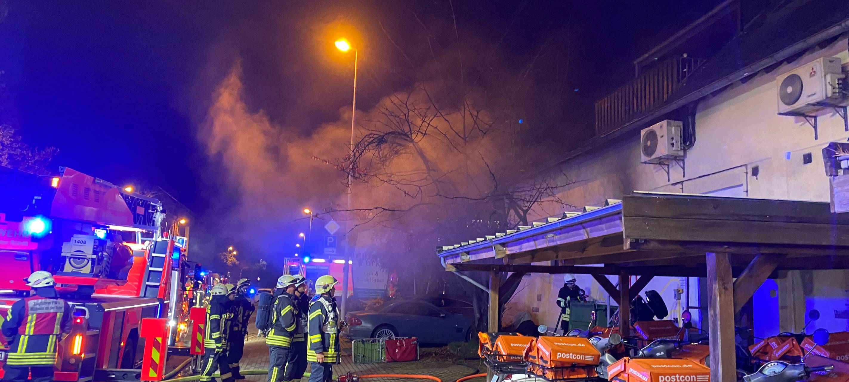 Nächtlicher Großeinsatz in Saarn