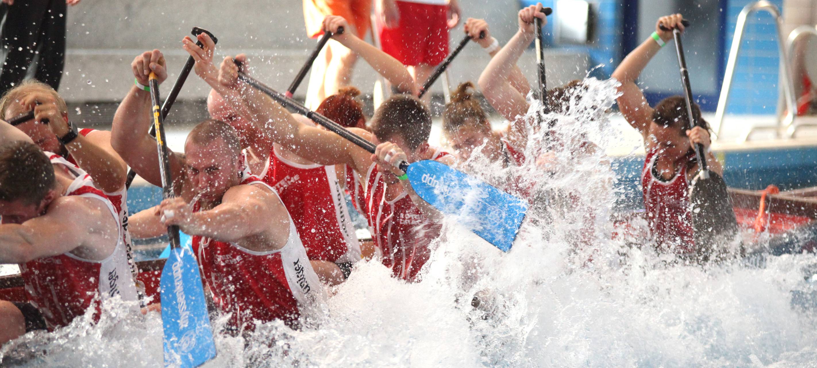 Anmeldungen zum Indoor-Drachenboot-Rennen