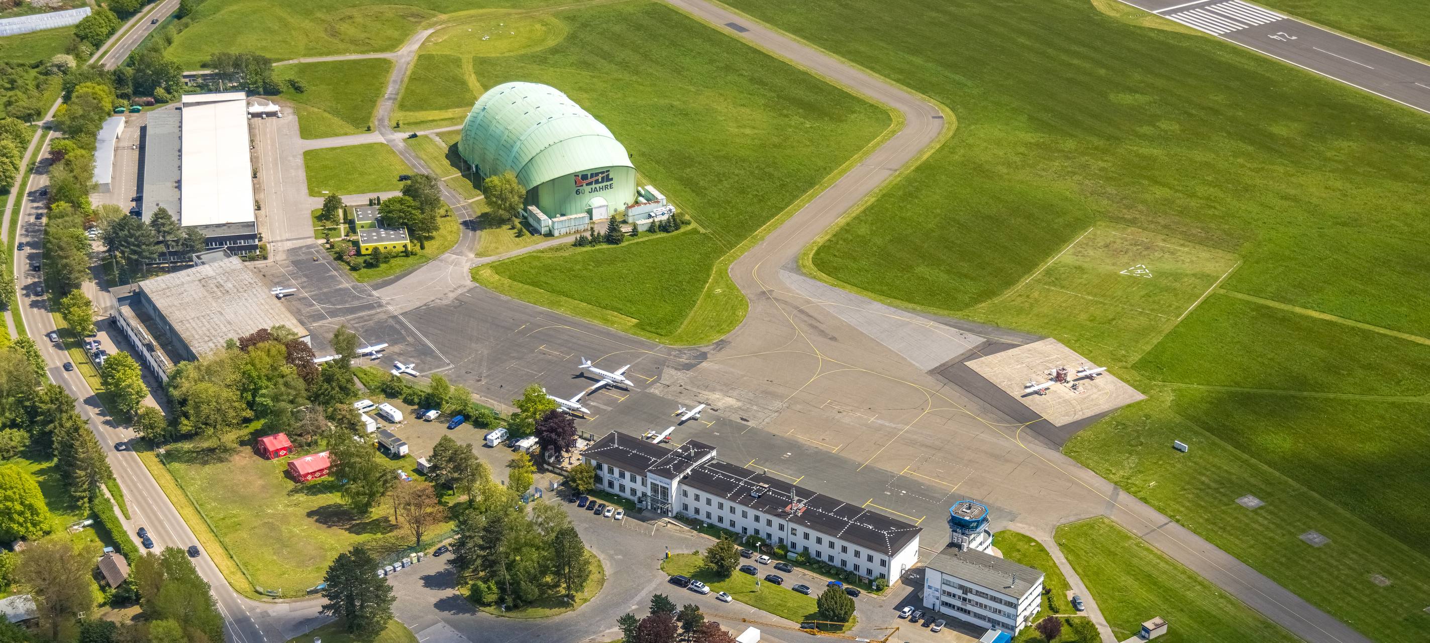Sondierungsarbeiten am Flughafen