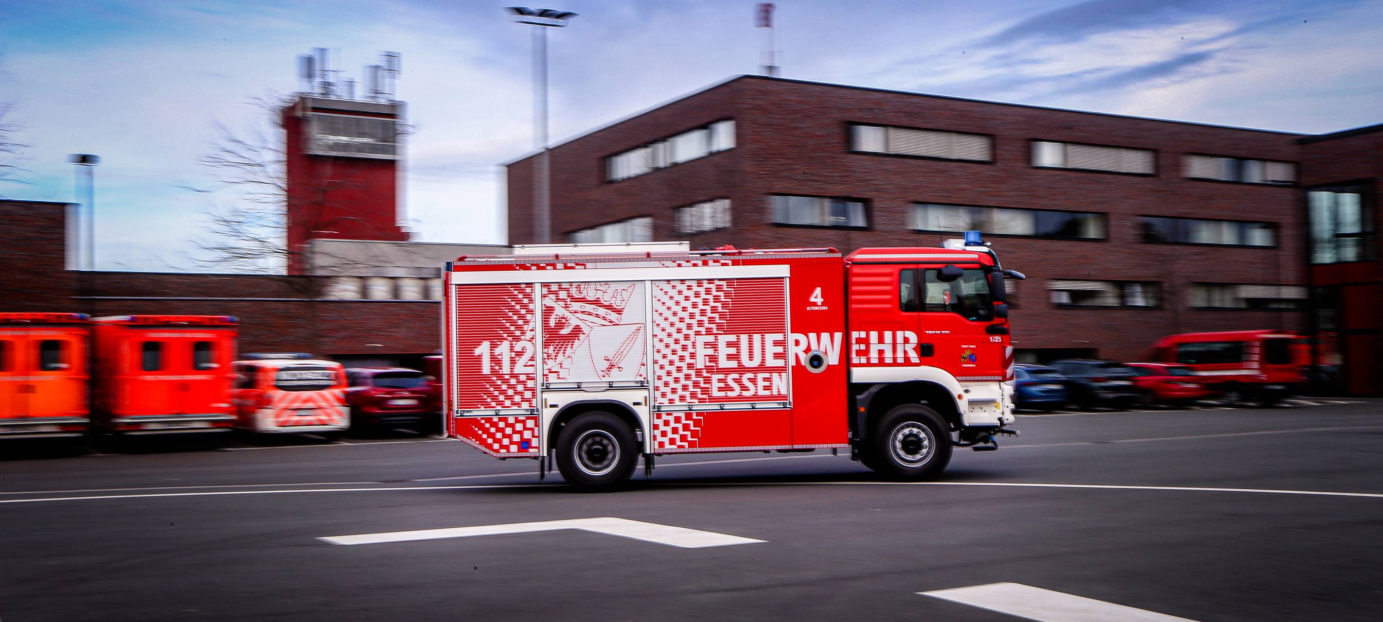 Feuerwehr Essen mit frischer Technik