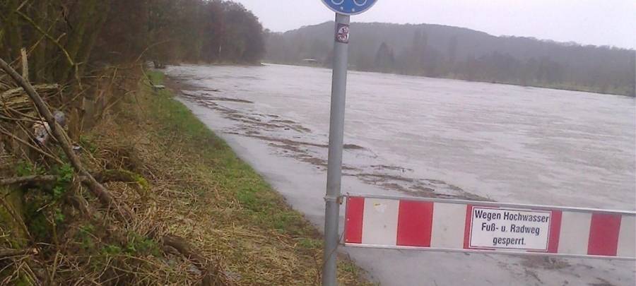 Pegel der Ruhr sinkt