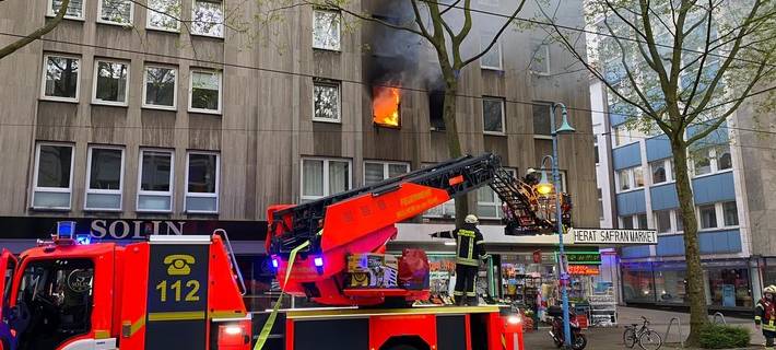 Wohnungsbrand in der Innenstadt