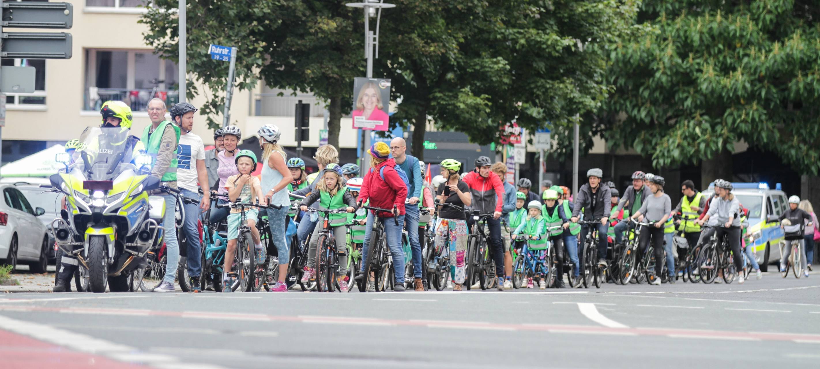 Familien-Fahrrad-Aktion in Heißen