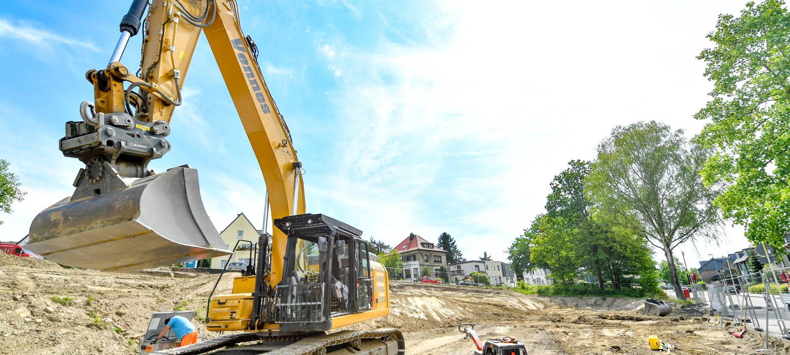 Die Bagger sind angerückt