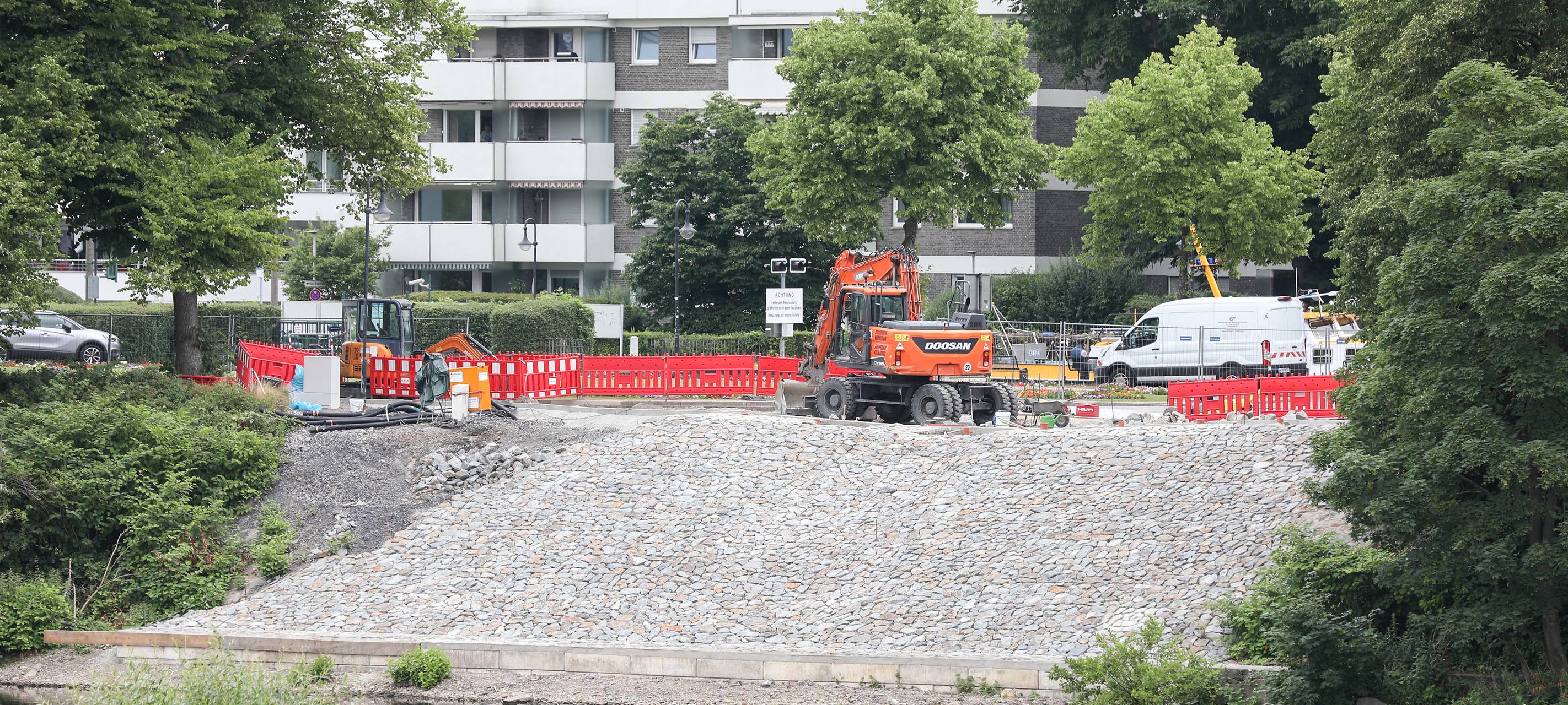 Schleuseninsel immer noch nicht komplett fertig