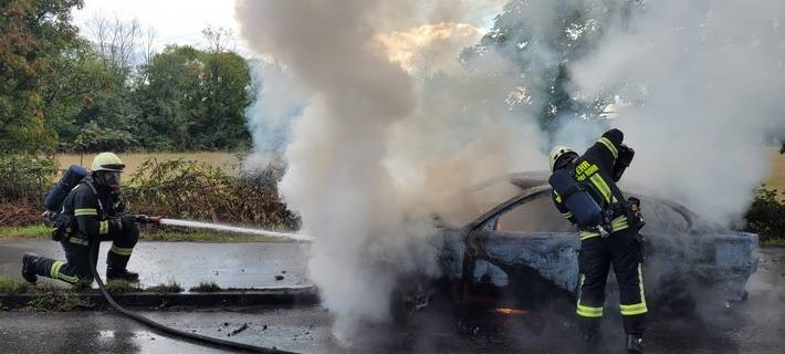 Auto ausgebrannt