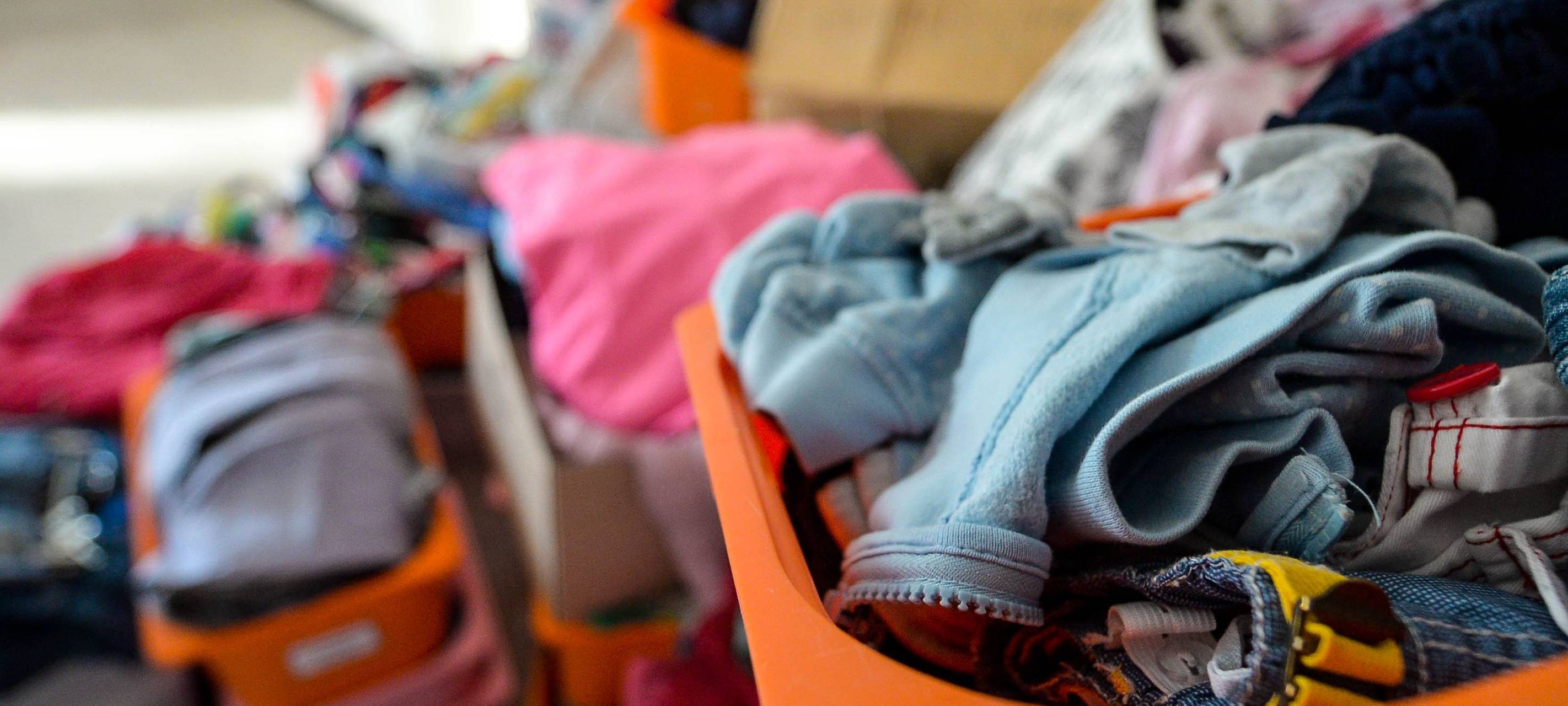 Kleiderspenden für Geflüchtete