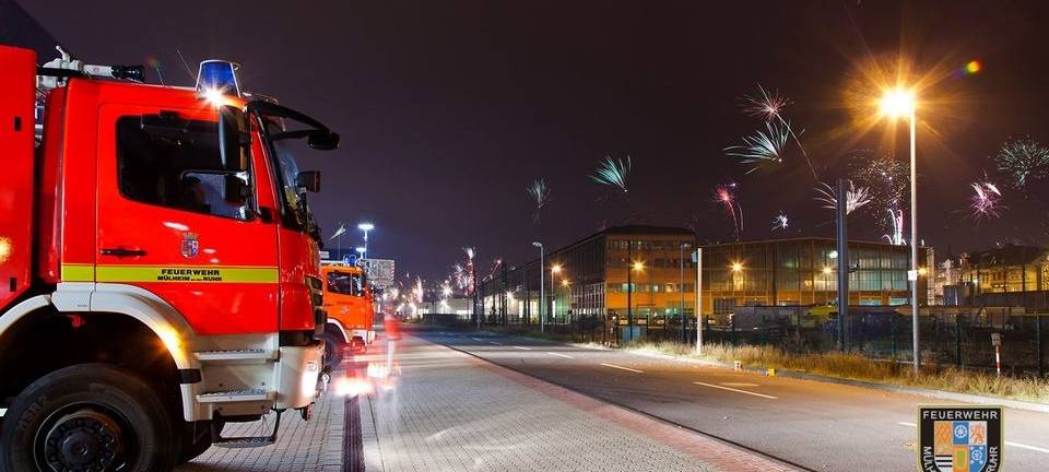 Viel zu tun für Einsatzkräfte in der Neujahrsnacht