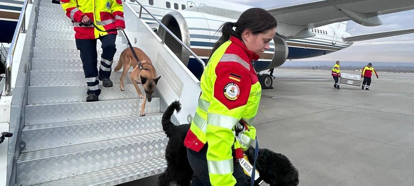 Bergungsspezialisten aus dem Revier in der Türkei