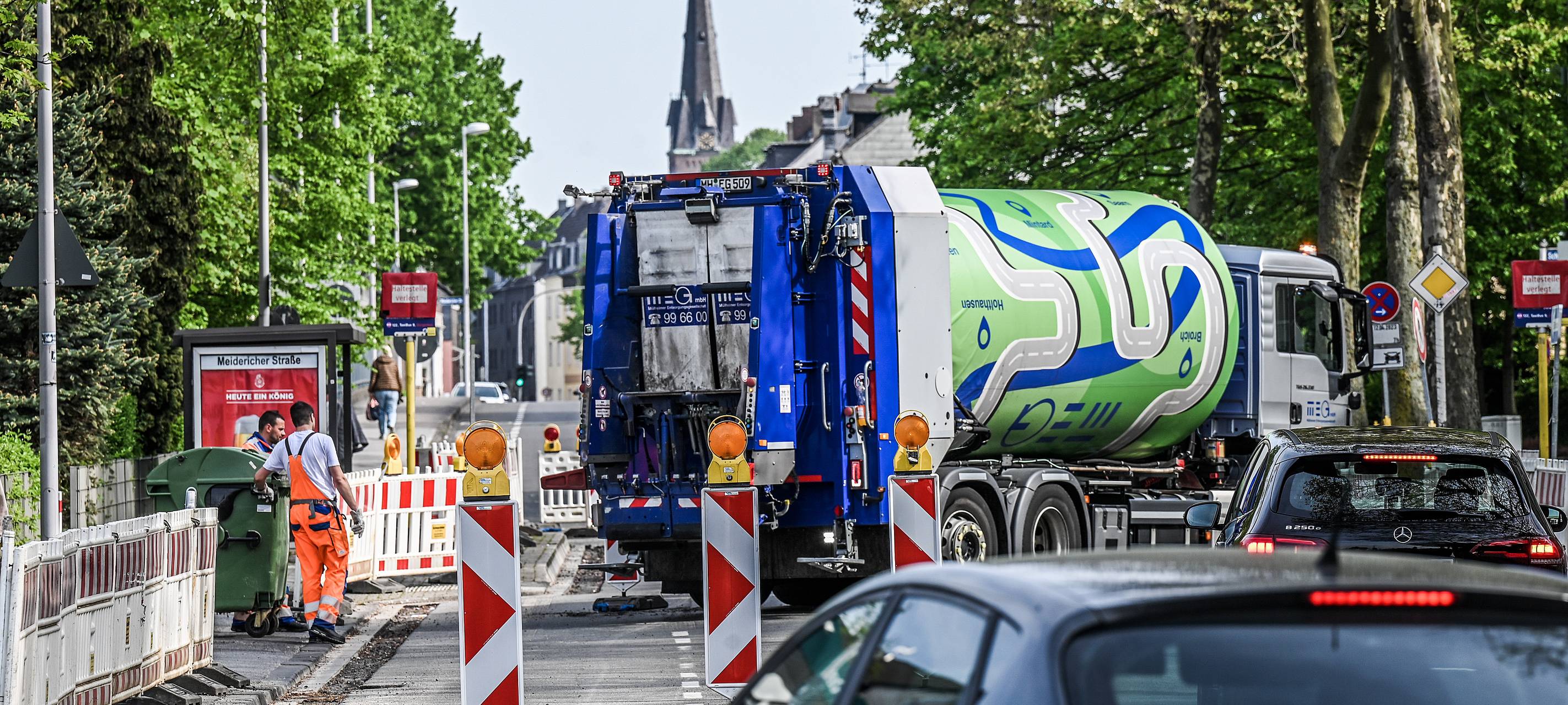 Stadt macht Baustelle auf Heidestraße wieder zu