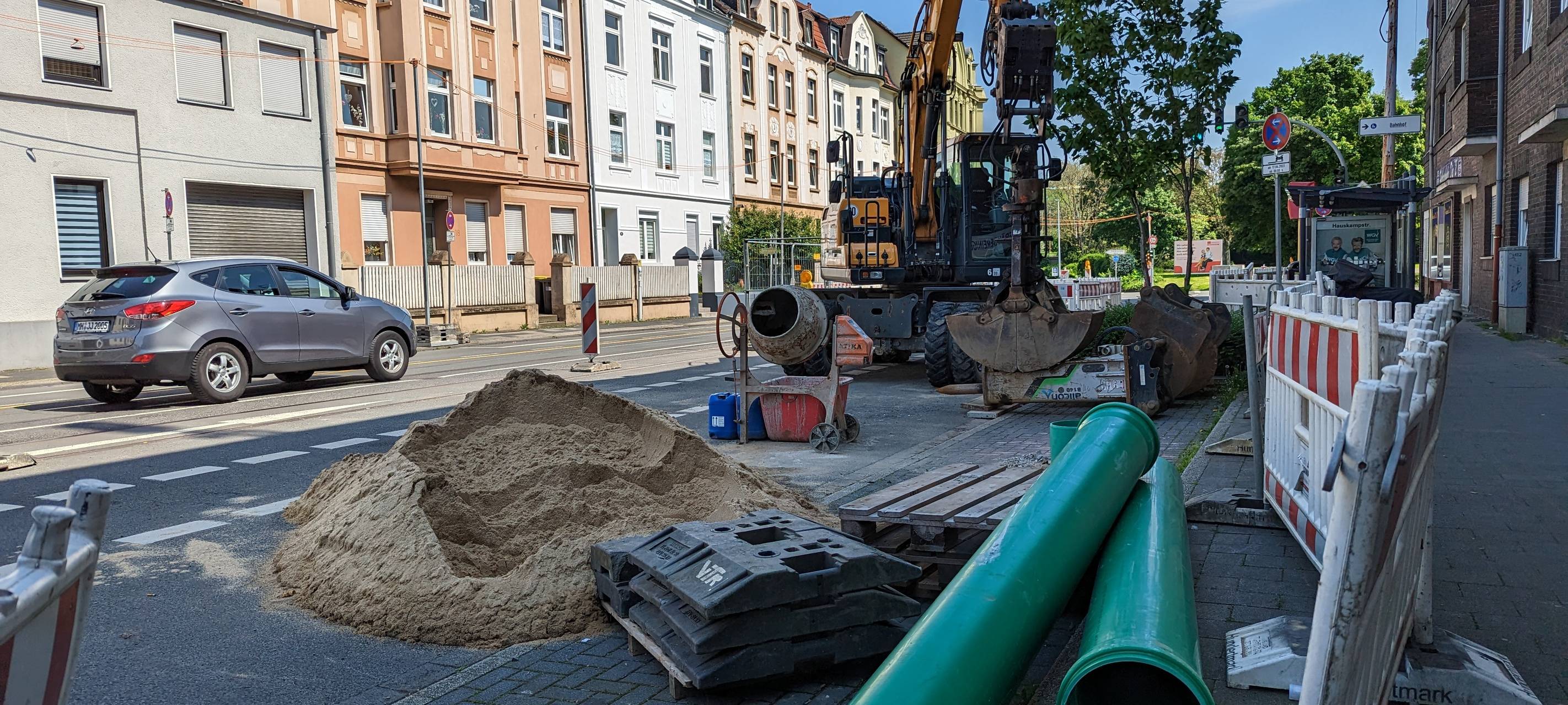Lange Verzögerung bei Baustelle in Styrum