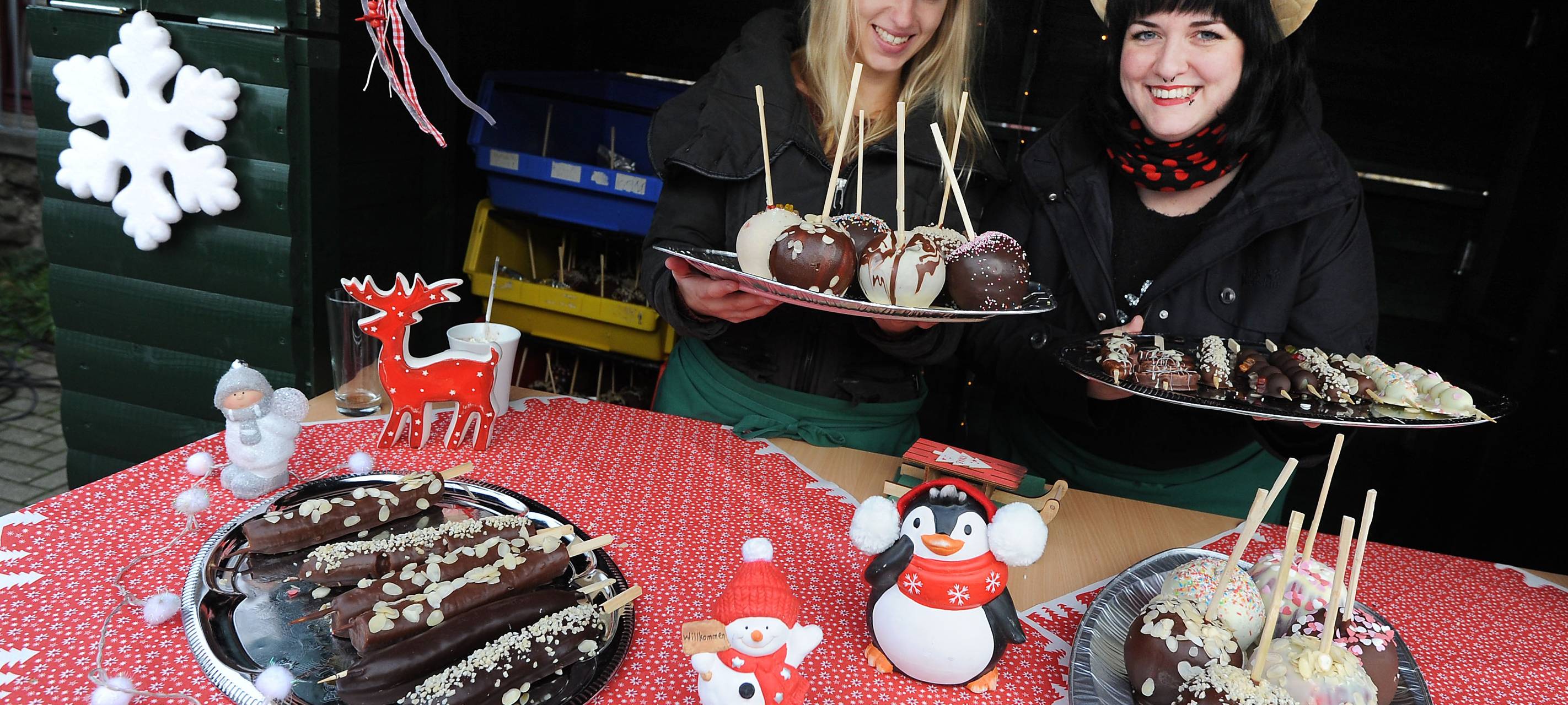 Wintermarkt der Fliedner Werkstätten mit Weihnachtsstimmung