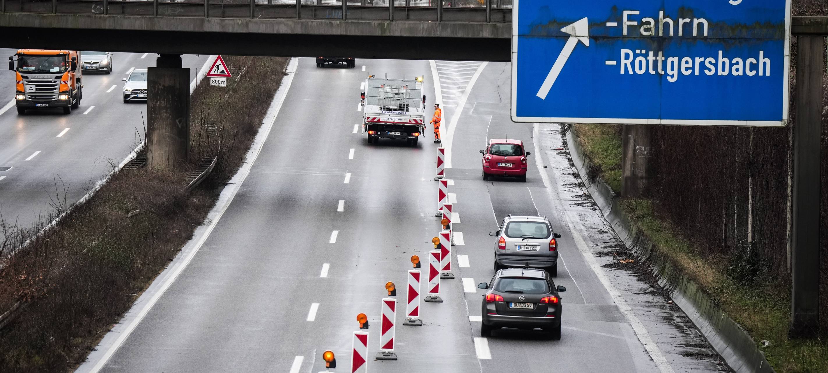 Vorerst letzte Sperrung der A59 bei Duisburg
