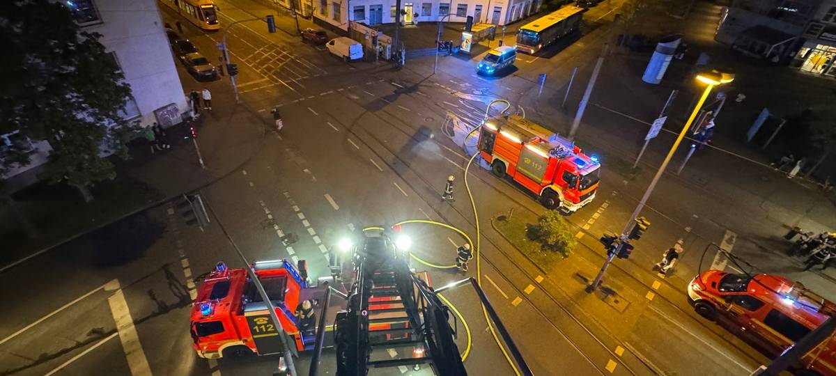 Dachstuhlbrand in Broich
