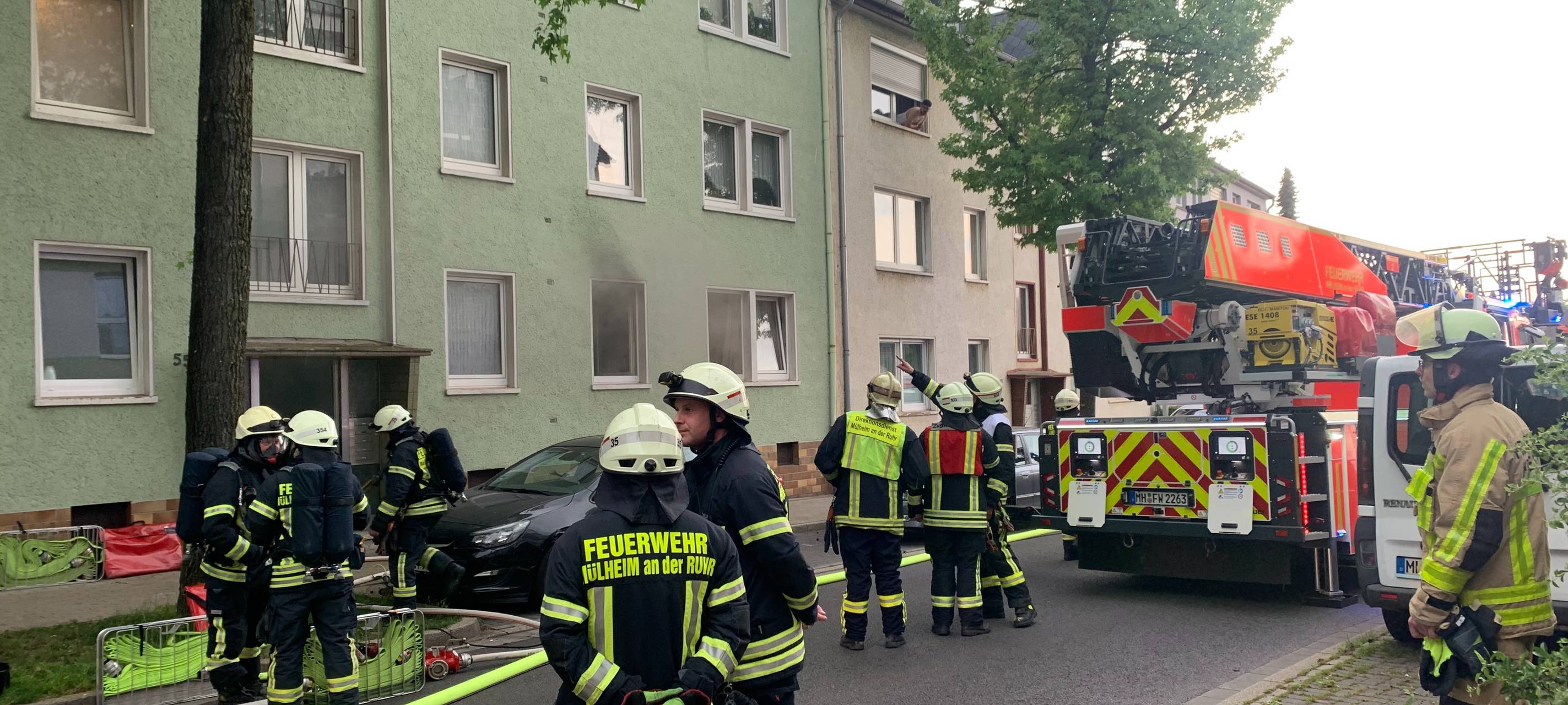 Küchenzeile am Klöttschen geht in Flammen auf