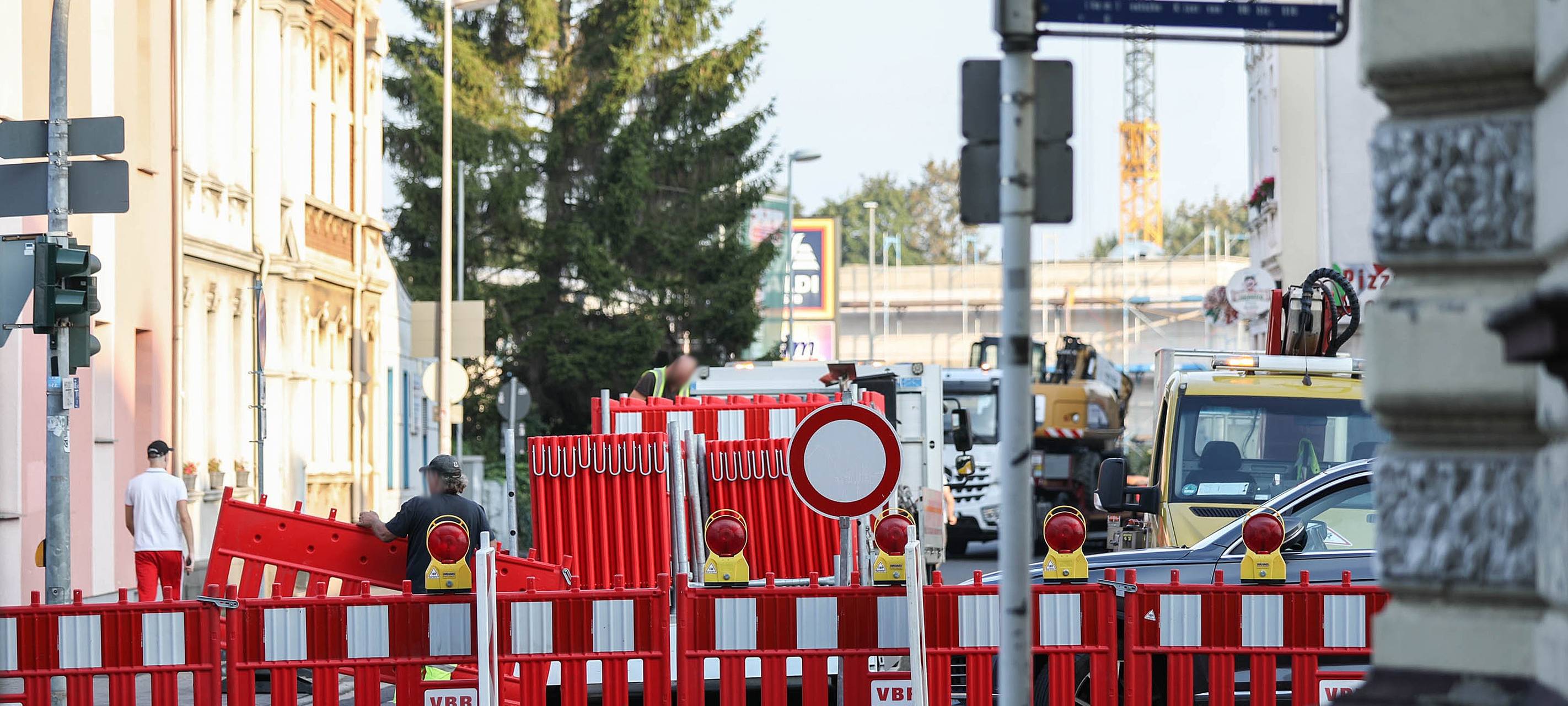 Heidestraße in Styrum: Sperrung "wandert" weiter