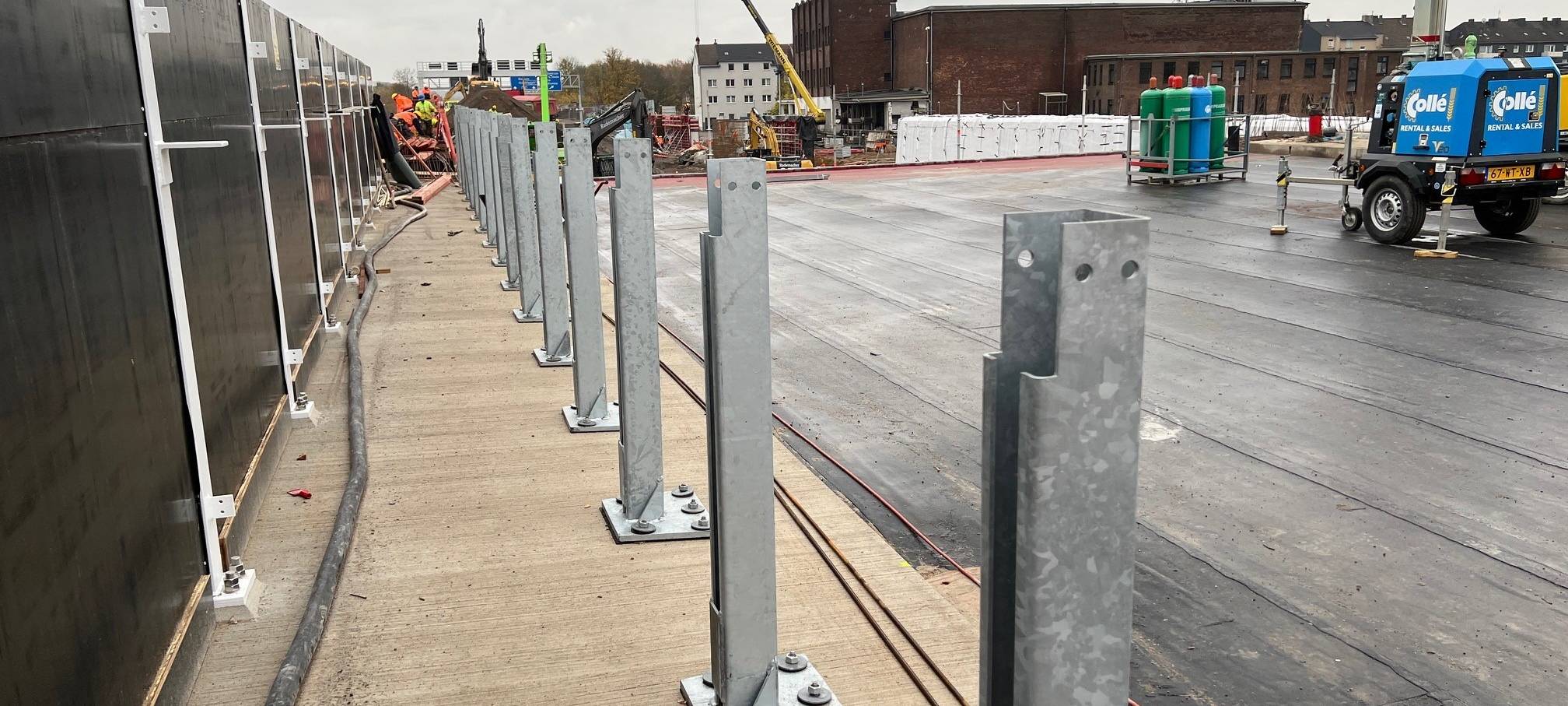 A40 bei Bochum kurz vor Freigabe