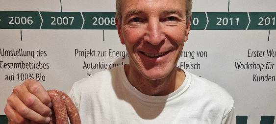 Bio-Fleischermeister Bernd Burchhardt spendet jedes Jahr für die Aktion Lichtblicke