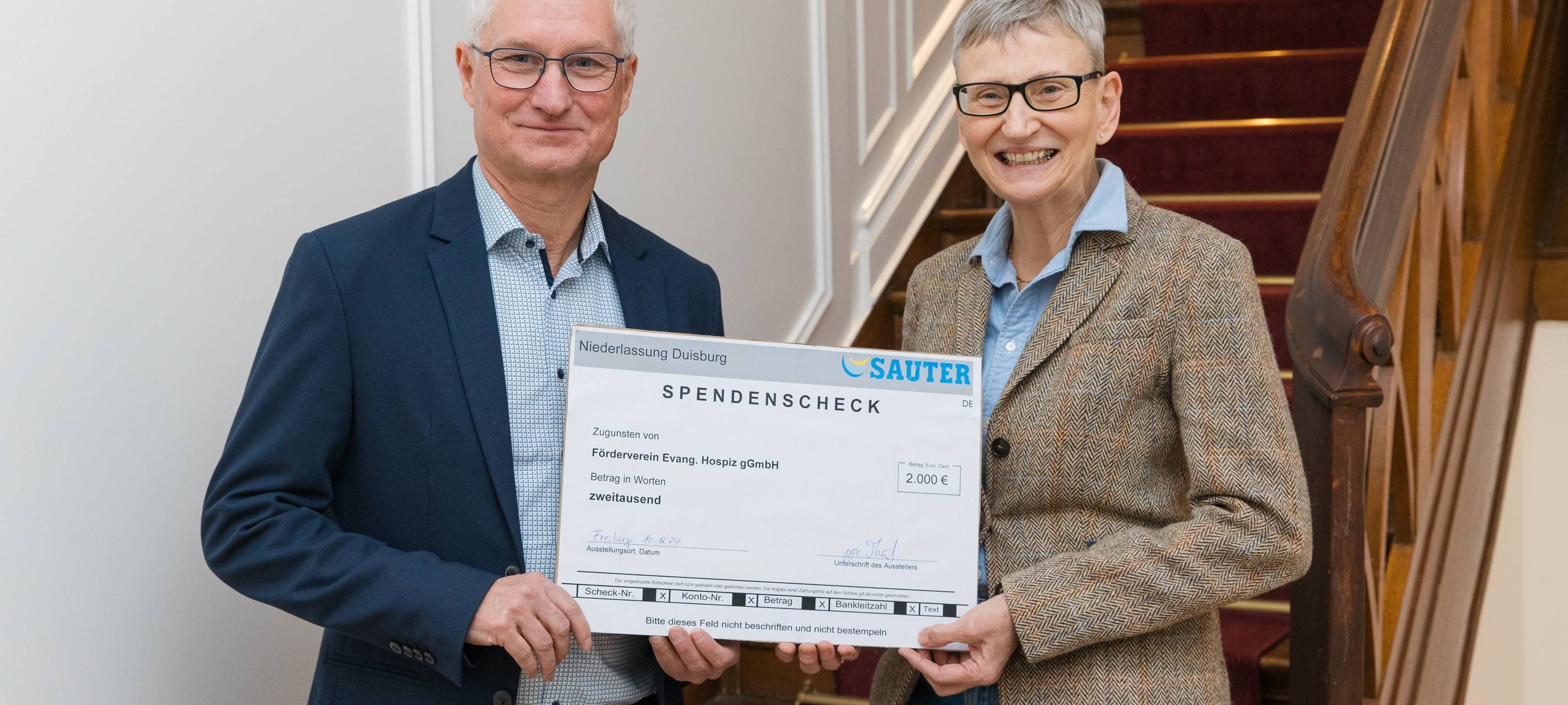 Hospiz freut sich über Spende aus Duisburg