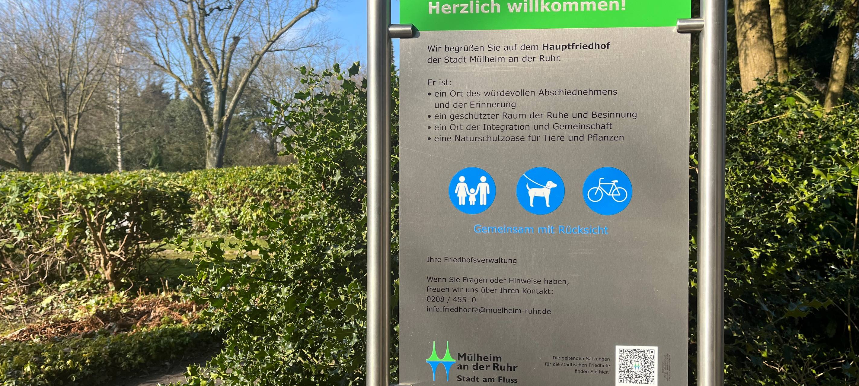 Friedhöfe bekommen neue Schilder