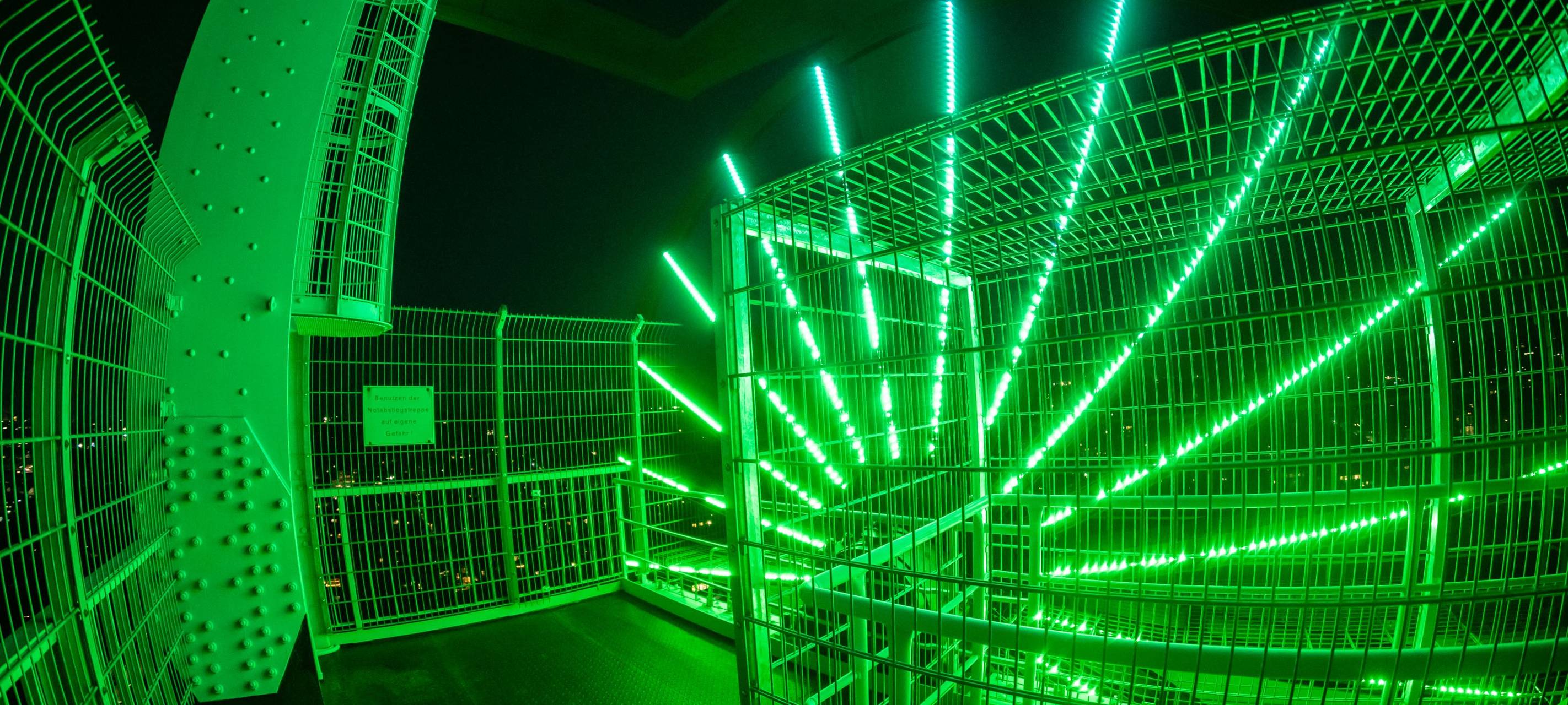 Bergbaumuseum: Neue Beleuchtung angeschaltet