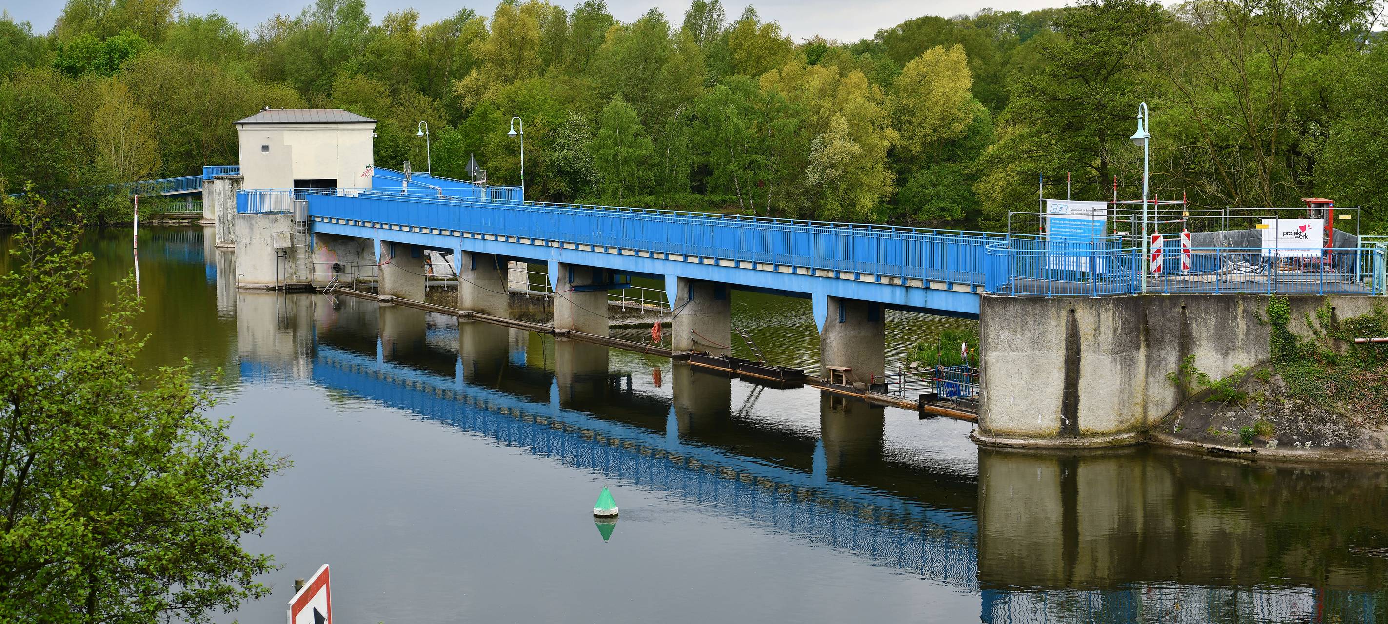 Wehr undicht - Bauarbeiten starten
